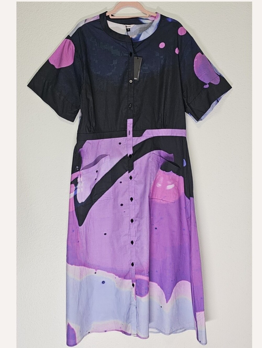 The Kit abstract print midi dress